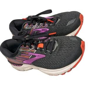 Brooks Adrenaline GTS 19 Black Purple Running Shoes Sneakers Size 7 D